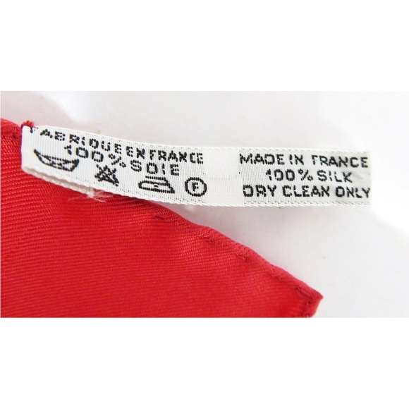 Hermes Red and Gold Equestrian Scarf - Picture 10 of 11